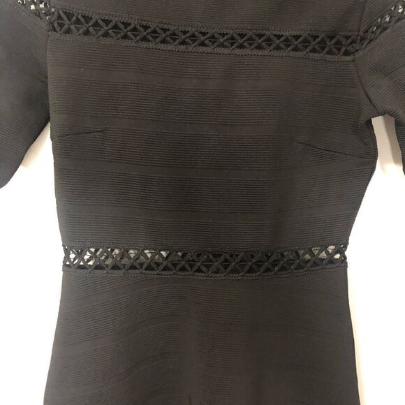 TopShop Black Cut Out A Line Dress - Picture 8 of 13